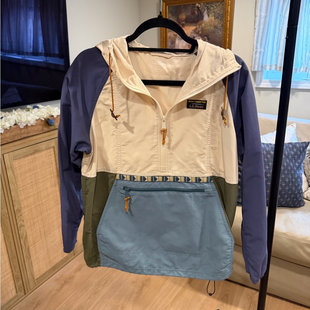 L.L. Bean Classic Anorak Colorblock Jacket